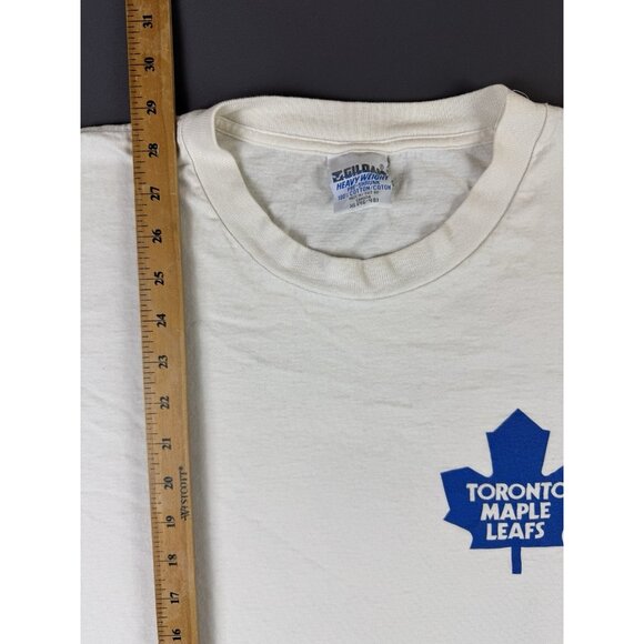 Rare Vintage 90s Toronto Maple Leafs NHL Hockey Canada Gildan XL Promo Tee - Picture 11 of 11